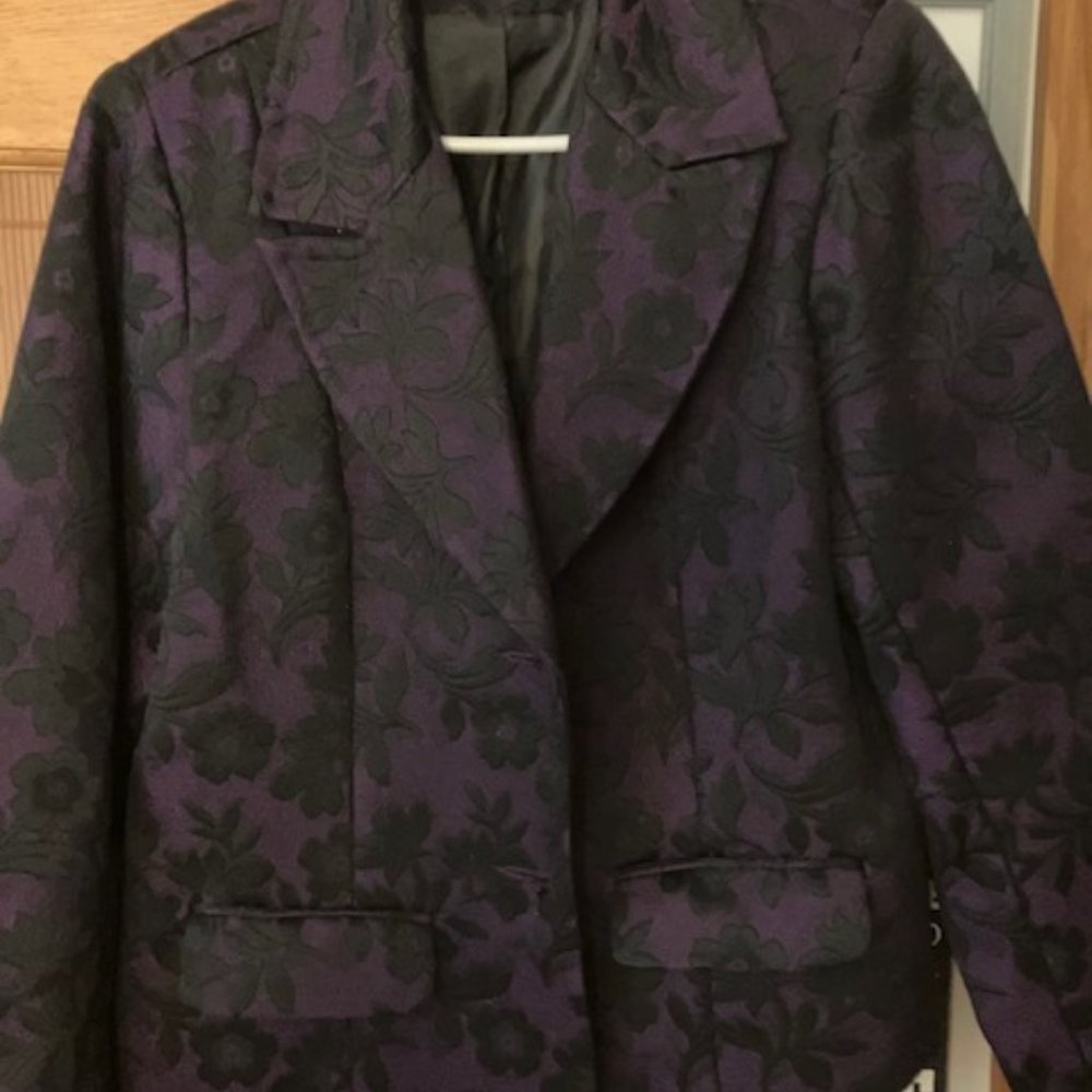 Studio 1940 Purple & Black Blazer